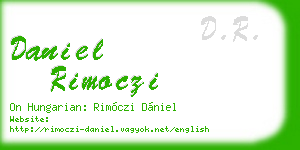 daniel rimoczi business card
