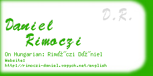 daniel rimoczi business card